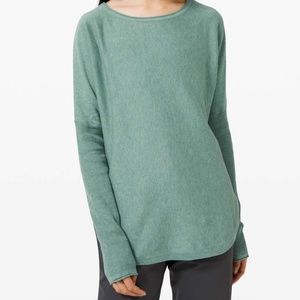 Lululemon Take it All In Sweater (Heathered Tidewater Teal)